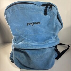 Jansport Vintage Fleece Backpack Discontinue Rare 16" X 11" X 5"